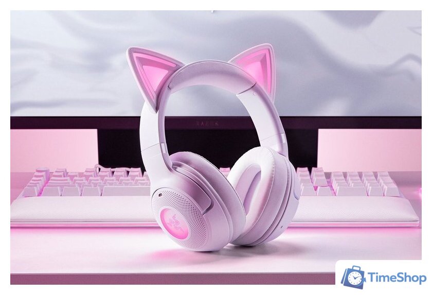Наушники Razer Kraken Kitty V2 BT (белый) - Изображение №6 — Интернет-магазин Time-Shop