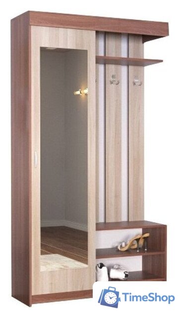 Стенка Памир ПВ-5 (ясень шимо темный/ясень шимо светлый) - Изображение №1 — Интернет-магазин Time-Shop