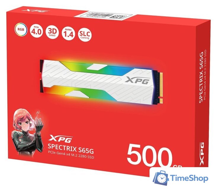 SSD ADATA XPG Spectrix S65G 500GB SSPECTRIXS65G-500G-CI - Изображение №6 — Интернет-магазин Time-Shop