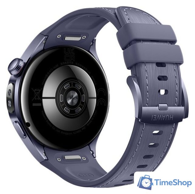 Умные часы Huawei Watch 5 46 мм (фиолетовый, с фиолетовым силиконовым ремешком, международная версия) - Изображение №2 — Интернет-магазин Time-Shop