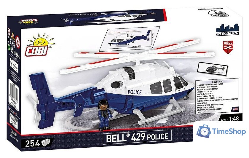 Конструктор Cobi Action Town Bell 429 Police - Изображение №10 — Интернет-магазин Time-Shop