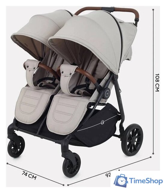 Коляска прогулочная «книга» Rant Twinny RA151 2025 (milk coffee) - Изображение №2 — Интернет-магазин Time-Shop
