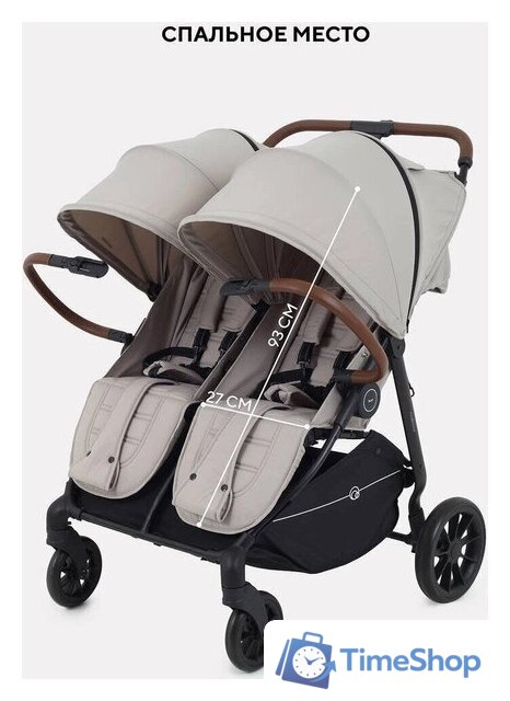 Коляска прогулочная «книга» Rant Twinny RA151 2025 (milk coffee) - Изображение №3 — Интернет-магазин Time-Shop
