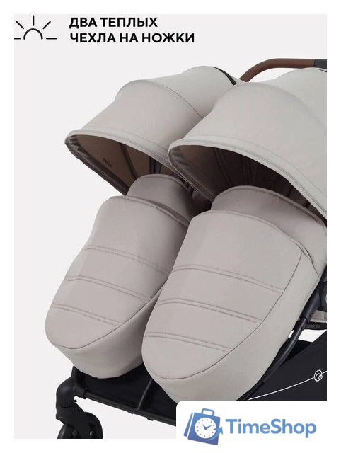 Коляска прогулочная «книга» Rant Twinny RA151 2025 (milk coffee) - Изображение №4 — Интернет-магазин Time-Shop
