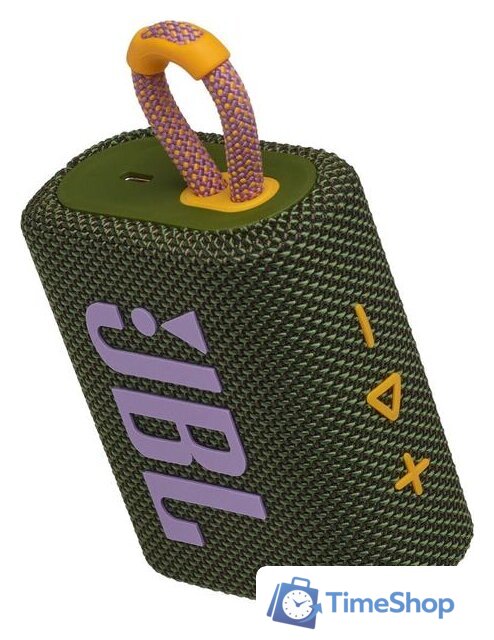Беспроводная колонка JBL Go 3 (зеленый) - Изображение №4 — Интернет-магазин Time-Shop