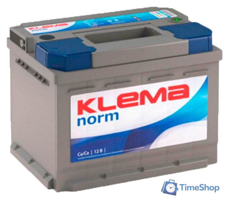 Автомобильный аккумулятор Klema Norm 6СТ-62 АзЕ (62 А·ч) - Изображение №1 — Интернет-магазин Time-Shop