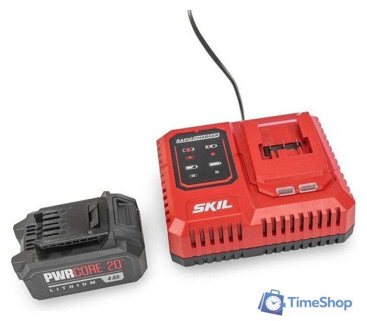 Аккумулятор с зарядным устройством Skil CB5196SE12 (20В/4 Ah + 20В) - Изображение №3 — Интернет-магазин Time-Shop
