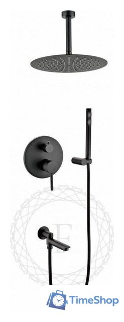 Душевая система  Filarete Roun FL1022 (черный матовый) - Изображение №18 — Интернет-магазин Time-Shop