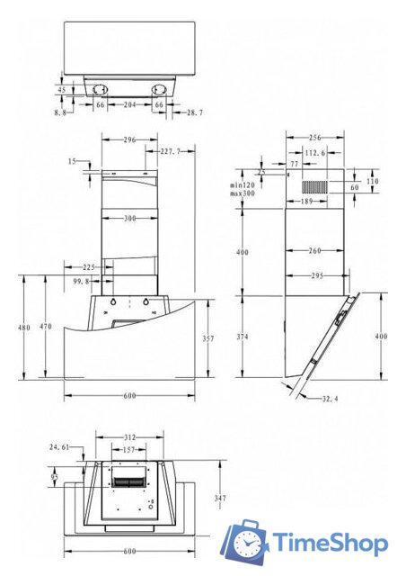 Кухонная вытяжка Haier HVX-W692GB - Изображение №11 — Интернет-магазин Time-Shop