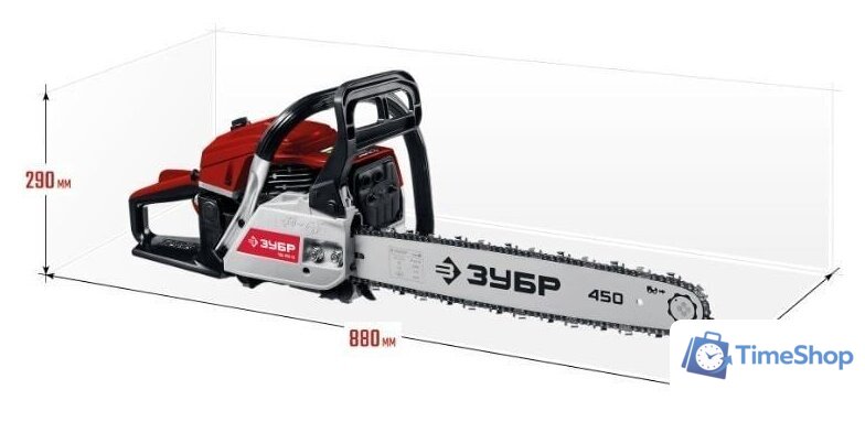 Бензопила Зубр ПБЦ-М52-45 - Изображение №2 — Интернет-магазин Time-Shop