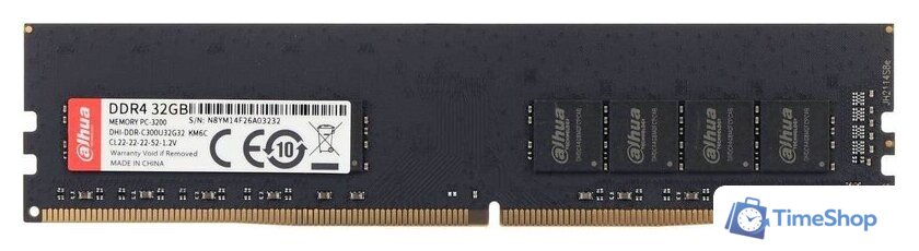 Оперативная память Dahua 32ГБ DDR4 3200 МГц DHI-DDR-C300U32G32 - Изображение №1 — Интернет-магазин Time-Shop