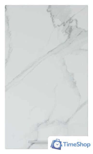 Шкаф навесной Горизонт Оптима 80 Витрина (мрамор арктик) - Изображение №2 — Интернет-магазин Time-Shop