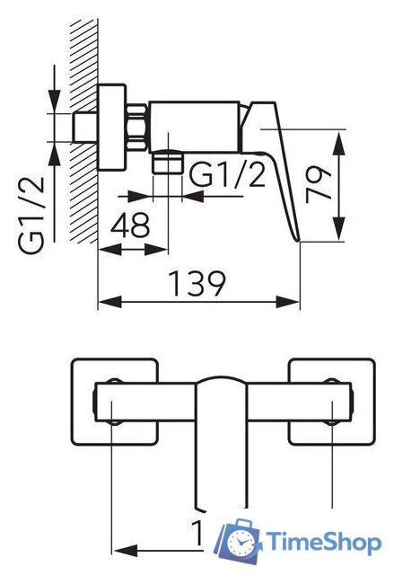 Смеситель Ferro Vitto Black BVI7VLBL - Изображение №2 — Интернет-магазин Time-Shop