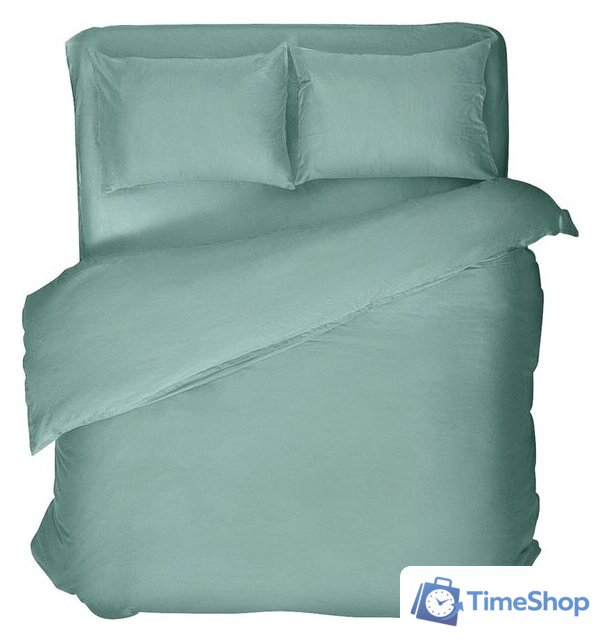 Пододеяльник Нордтекс Verossa 200x220 776133 (Melange Emerald) - Изображение №2 — Интернет-магазин Time-Shop