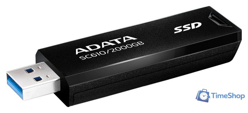 Внешний накопитель ADATA SC610 2TB SC610-2000G-CBK/RD - Изображение №4 — Интернет-магазин Time-Shop