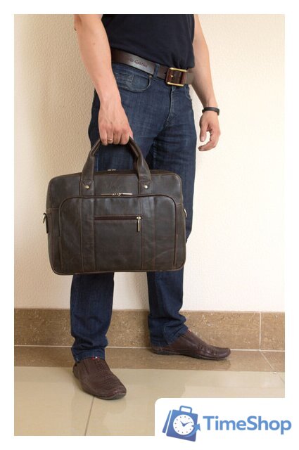 Сумка Carlo Gattini Sinfonica Rivoli 1004-04 (темно-коричневый) - Изображение №3 — Интернет-магазин Time-Shop