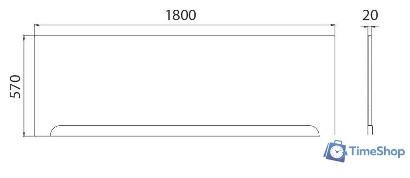 Ванна Triton Ника 180x80 - Изображение №3 — Интернет-магазин Time-Shop