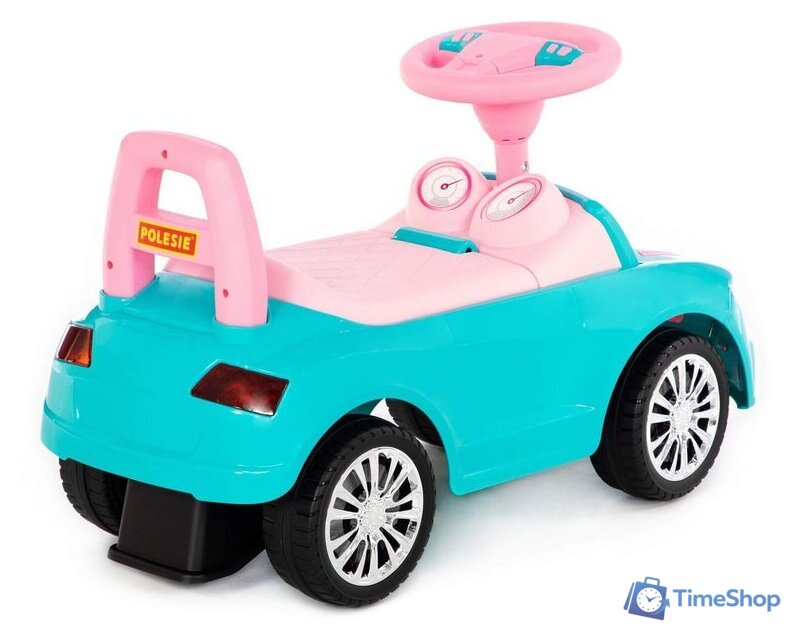 Каталка Полесье SuperCar №2 84576 (бирюзовый) - Изображение №4 — Интернет-магазин Time-Shop