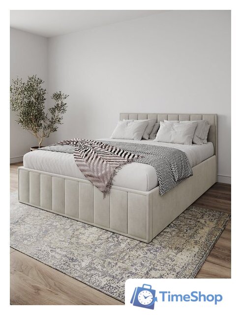 Кровать ДСВ Лана 1.6 с ПМ 160x200 (бежевый софт) - Изображение №3 — Интернет-магазин Time-Shop