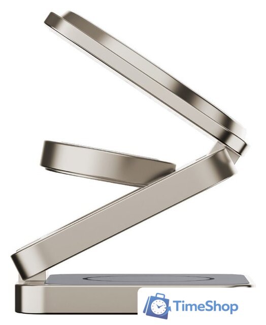 Беспроводное зарядное Momax Q2.Mag 3-in-1 UD31L (титановый) - Изображение №3 — Интернет-магазин Time-Shop