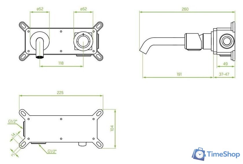 Смеситель Laveo Pretto BAO 722P - Изображение №2 — Интернет-магазин Time-Shop