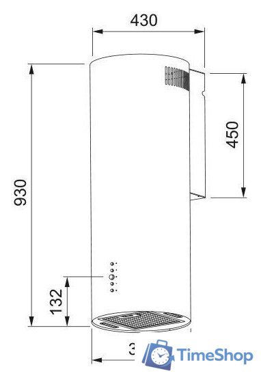 Кухонная вытяжка Franke Axis 35 BK 335.0706.918 - Изображение №3 — Интернет-магазин Time-Shop