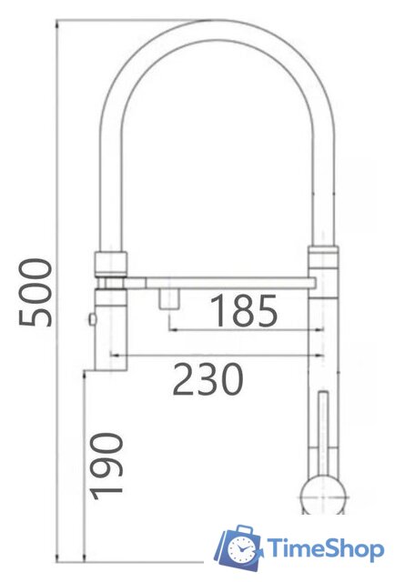 Смеситель Gross Aqua Neosteel 3188611SSB - Изображение №2 — Интернет-магазин Time-Shop