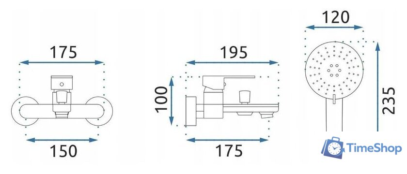 Смеситель Rea Mayson REA-B5662 (золотой) - Изображение №6 — Интернет-магазин Time-Shop