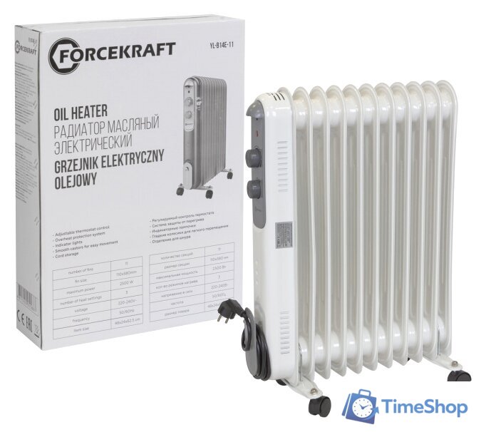 Масляный радиатор ForceKraft FK-YL-B14E-11 - Изображение №1 — Интернет-магазин Time-Shop