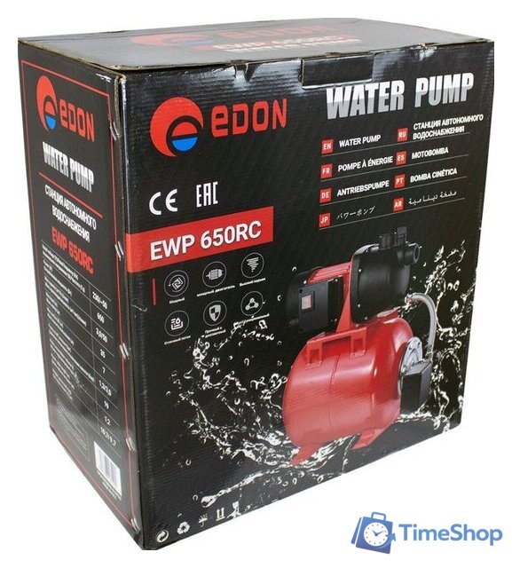 Насосная станция Edon EWP 650RC - Изображение №2 — Интернет-магазин Time-Shop