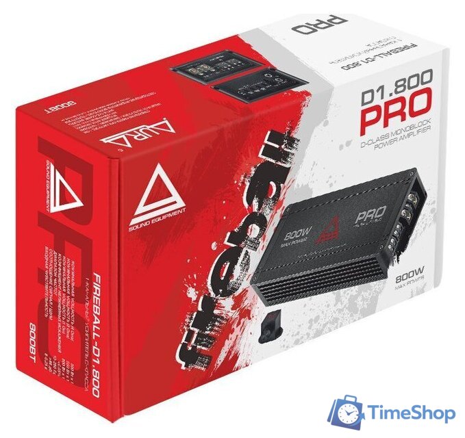 Автомобильный усилитель Aura Fireball-D1.800 PRO - Изображение №6 — Интернет-магазин Time-Shop