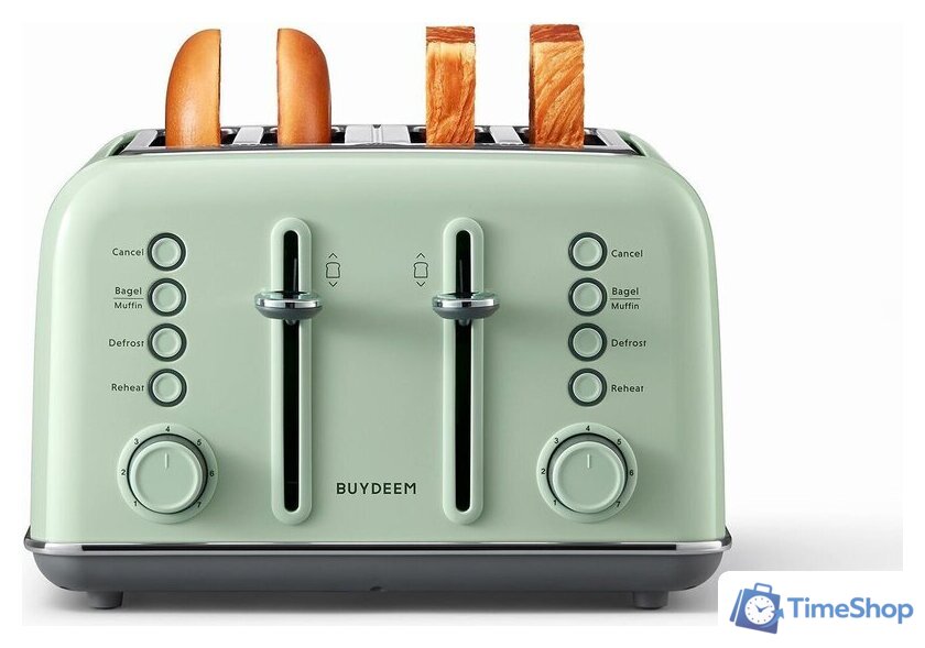 Тостер Buydeem DT640 Cozy Greenish - Изображение №2 — Интернет-магазин Time-Shop
