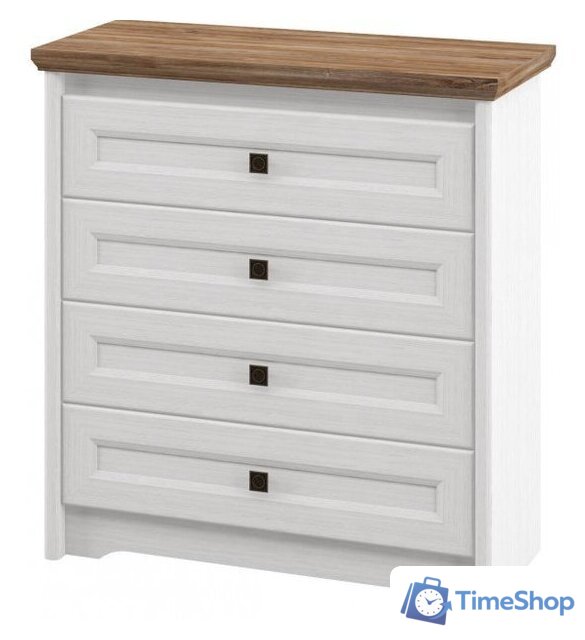 Комод Неман мебель Тиволи МН-035-10 (белый структурный-дуб стирлинг) - Изображение №1 — Интернет-магазин Time-Shop