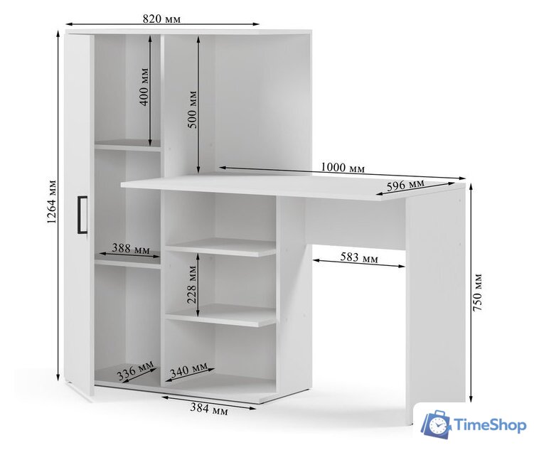Стол Mio Tesoro Лайт 1420 (белый) - Изображение №4 — Интернет-магазин Time-Shop