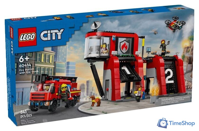Конструктор LEGO City 60414 Пожарная станция с пожарной машиной - Изображение №1 — Интернет-магазин Time-Shop