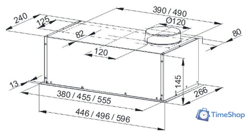 Кухонная вытяжка Konigin Level Up Black 45 - Изображение №4 — Интернет-магазин Time-Shop