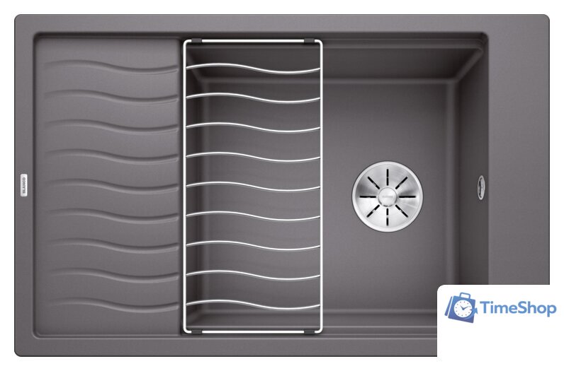 Кухонная мойка Blanco Elon XL 6 S 524845 (темная скала) - Изображение №1 — Интернет-магазин Time-Shop
