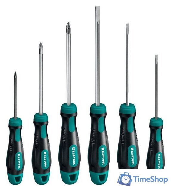 Набор отверток KRAFTOOL 250081-H6 (6 предметов) - Изображение №1 — Интернет-магазин Time-Shop