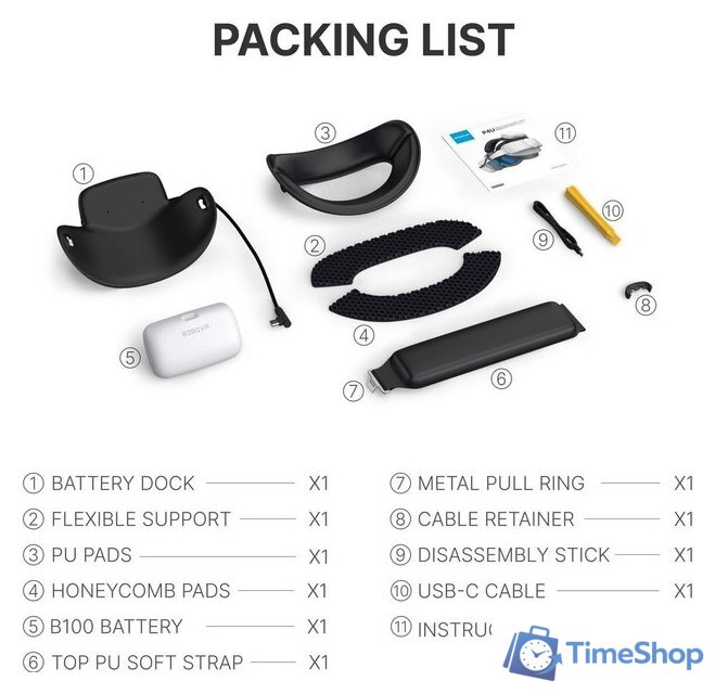 Корпус для батареи контроллера BOBOVR P4U Battery Strap для PICO 4 Ultra & Ultra Enterprise - Изображение №6 — Интернет-магазин Time-Shop