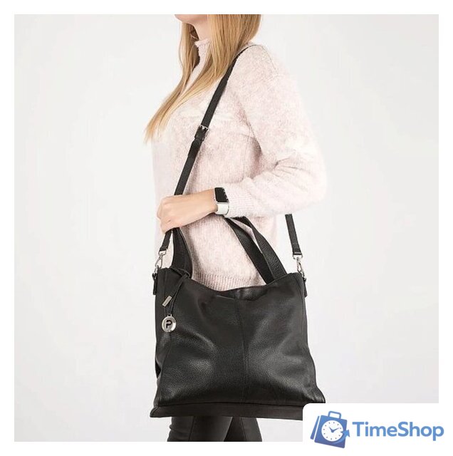 Женская сумка Poshete 845-SR6065OL-BLK (черный) - Изображение №6 — Интернет-магазин Time-Shop