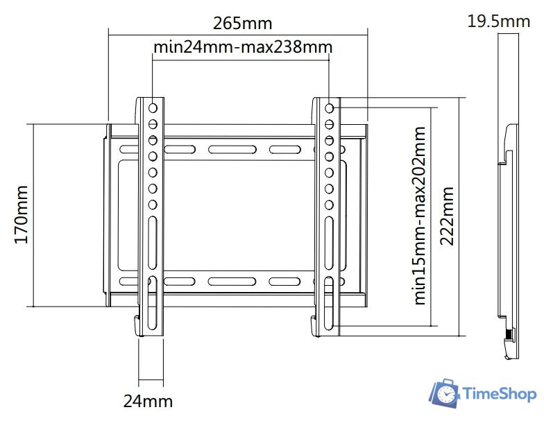 Кронштейн для телевизора Ultramounts UM811F - Изображение №8 — Интернет-магазин Time-Shop