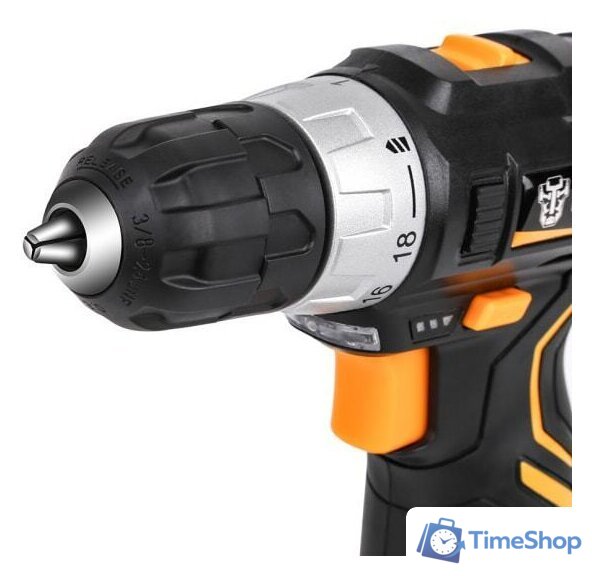 Дрель-шуруповерт Deko GCD12DU3 SET 4 063-4140 (с 2-мя АКБ, кейс, набор оснастки) - Изображение №4 — Интернет-магазин Time-Shop