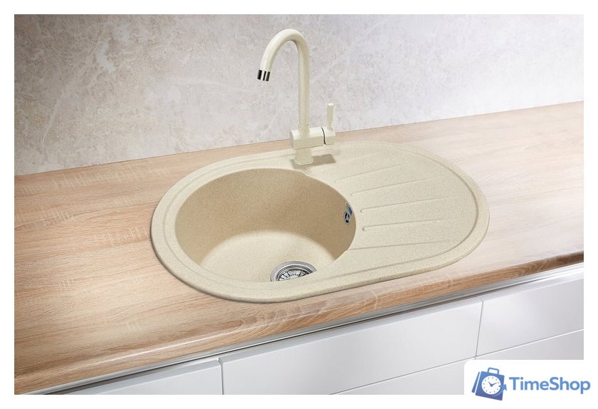 Кухонная мойка Granula 7601 (бежевый) - Изображение №3 — Интернет-магазин Time-Shop