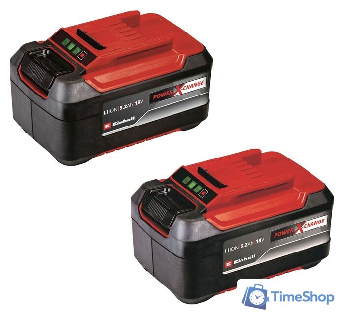 Набор аккумуляторов Einhell Twinpack 4511526 (18В/5.2 Ah) - Изображение №1 — Интернет-магазин Time-Shop