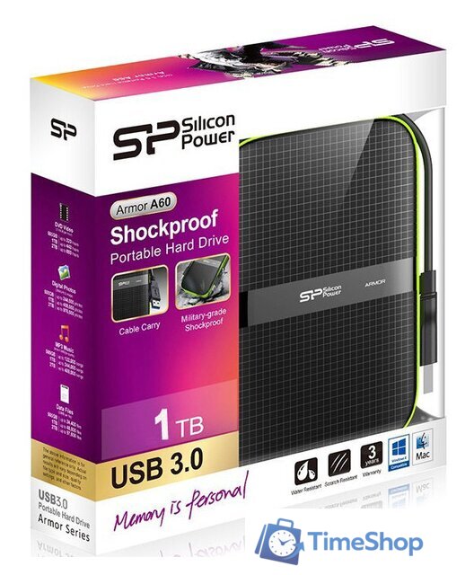 Внешний накопитель Silicon-Power Armor A60 1TB SP010TBPHDA60S3K - Изображение №7 — Интернет-магазин Time-Shop