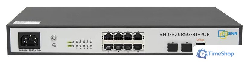 Управляемый коммутатор 2-го уровня SNR SNR-S2985G-8T-POE - Изображение №1 — Интернет-магазин Time-Shop