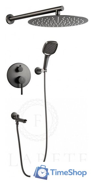 Душевая система  Filarete Roun FL1026 (графит) - Изображение №1 — Интернет-магазин Time-Shop