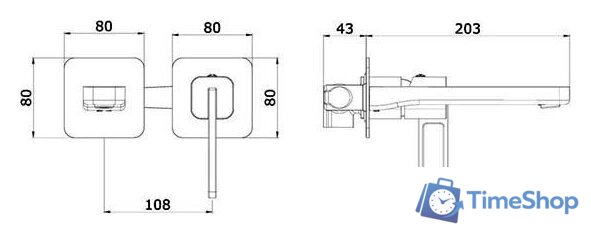 Смеситель Ganzer GZ12144-S - Изображение №2 — Интернет-магазин Time-Shop