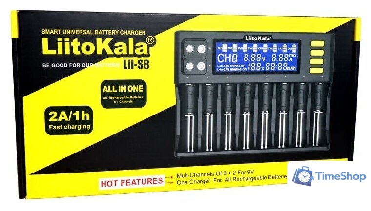 Зарядное устройство LiitoKala Lii-S8 - Изображение №6 — Интернет-магазин Time-Shop