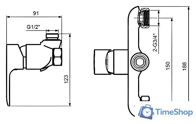 Смеситель Ahti Ivalo IL305000 - Изображение №2 — Интернет-магазин Time-Shop